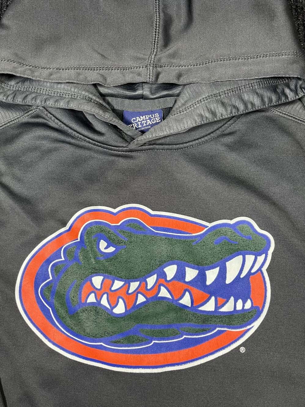 Campus Heritage Florida Gators Hoodie Size L Gray Pullover Sweatshirt